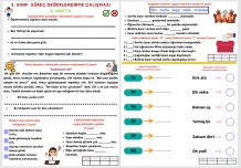 2. SINIF SÜREÇ DEĞERLENDİRME ÇALIŞMASI 6. HAFTA
