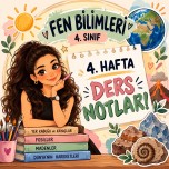 4. SINIF 4. HAFTA FEN BİLİMLERİ DERSİ SÜREÇ DEĞERLENDİRME