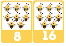 3. Sınıf 8er Ritmik Sayma Panosu