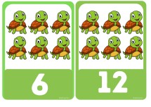 6şar Ritmik Sayma Panosu