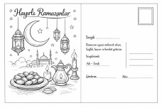 RAMAZAN TEBRİK KARTI-KARTPOSTAL