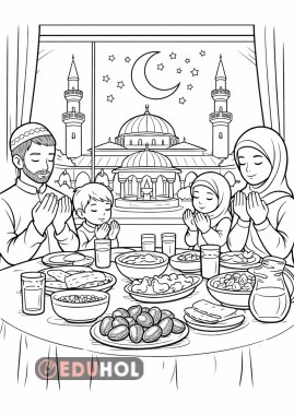 Ramazan Özel Boyama Sayfası