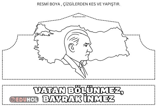 Türkiye Haritası ve Atatürk Taç