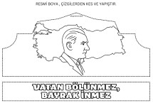 Türkiye Haritası ve Atatürk Taç
