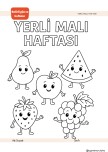 Yerli Malı Haftası Boyama Sayfası