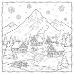 Manzara boyama sayfası