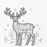 Sevimli Geyik Boyama