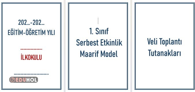 Öğretmen Dosyası Kapakları