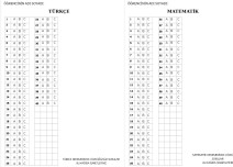 Deneme Optik Formu (Ayrı Ayrı Sayfalar)-40 soru