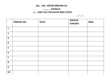 Veli Toplantısı İmza Sirküsü