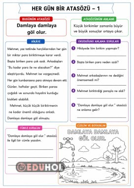 Her gün bir atasözü bir hikaye - 1