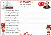 19 Mayıs Şiir Yazma Çalışması