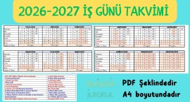 2026-2027 EĞİTİM-ÖĞRETİM YILI ÇALIŞMA TAKVİMİ