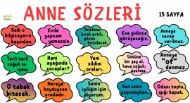 Anne sözleri (Anneler Günü Etkinliği)