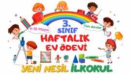 Haftalık Ev ödevi (4-10 Mayıs)