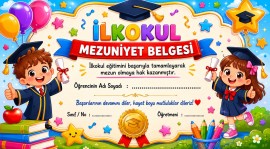 İlkokul mezuniyet belgesi - 1