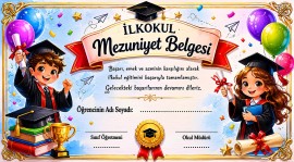 İlkokul mezuniyet belgesi - 2