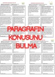 Paragrafın konusunu bulma