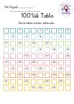 Yüzlük Tablo Tamamlama (100'lük Tablo)