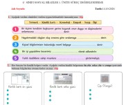 SOSYAL BİLGİLER 1. ÜNİTE SÜREÇ DEĞERLEDİRME