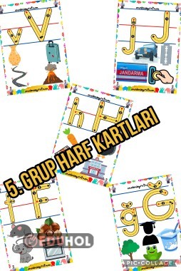 5. Harf Kartları ve interaktif defter çalışması
