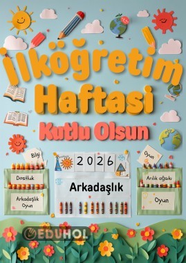 🎈 ​İlköğretim Haftamız kutlu olsun! Panosu 🎉