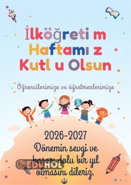 İlköğretim Haftası Dijital pano