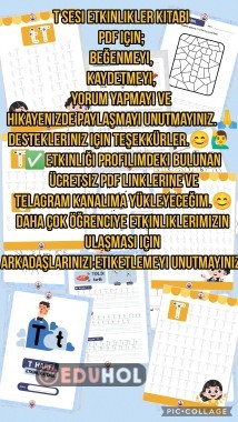 ✏️ T SESİ ETKİNLİK KİTABI YAYINDA! ✨