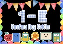🌈 1-A,B,C,D,E,F,Ğ,I,H Sınıfına Hoş Geldin! 🥳