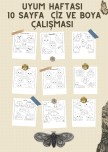 🎨 Uyum Haftasına Özel 10 Sayfalık Çiz ve Boya Çalışması Yayında! ✏️