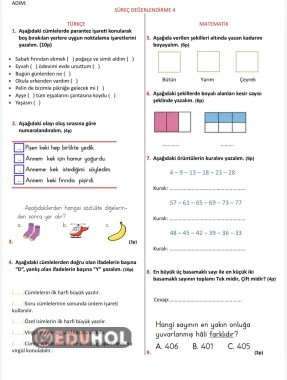 Haftalık Süreç Değerlendirme 4