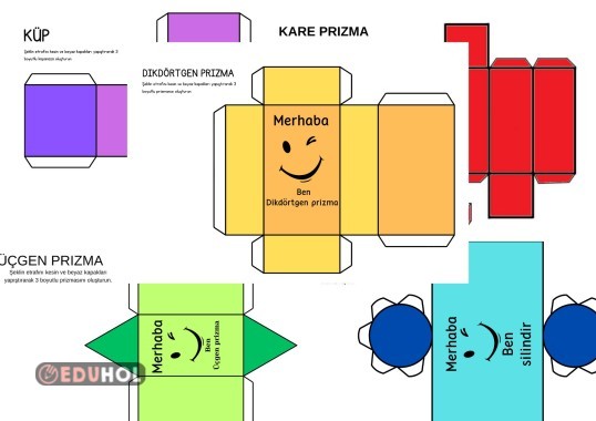 Sevimli Geometrik cisimler
