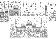 Ramazan Ayı Boyama Sayfaları