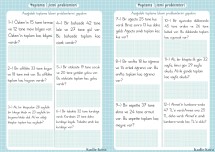 Toplama İşlemi Problemleri