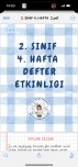2. SINIF 4. HAFTA DEFTER ETKİNLİĞİ