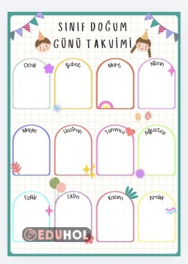 Sınıf doğum günü listesi