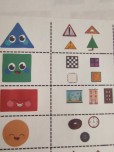 1 sınıf geometrik şekiller deftere yapıştırma not alma