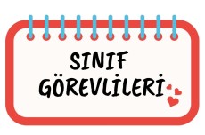 Sınıf görevli listesi