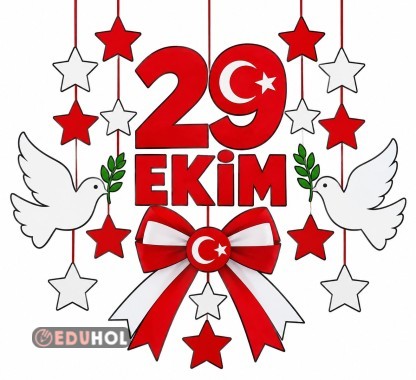 Cumhuriyet Bayramı Cam Süsü