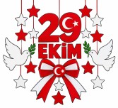 Cumhuriyet Bayramı Cam Süsü