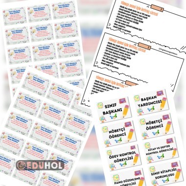 İhtiyaç Listesi - Görev Kartları - Hoş Geldin Notları