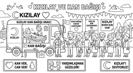 Kızılay Haftası Boyama Sayfası