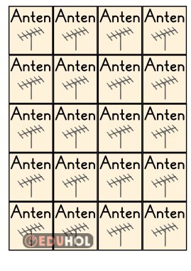 Anten kelimesi interaktif defter etkinliği