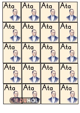 Ata kelimesi interaktif defter etkinliği
