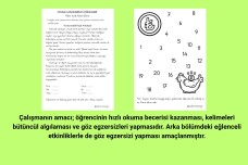 OKUMA HIZLANDIRMA ETKİNLİKLERİ -4-