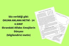 OKUMA METNİ -14- (BİLGİLENDİRİCİ METİN)