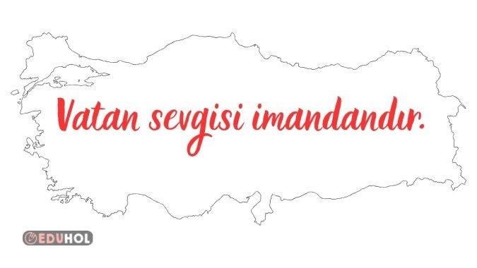 VATAN SEVGİSİ İMANDANDIR DEV POSTER