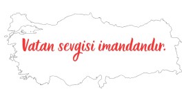 VATAN SEVGİSİ İMANDANDIR DEV POSTER