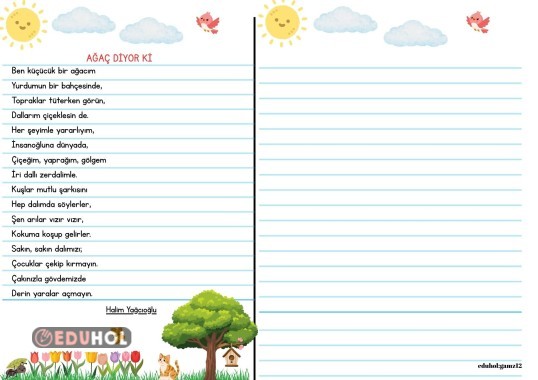 Ağaç Diyor Ki şiiri