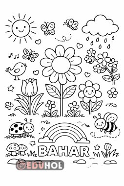 Bahar Boyama sayfası